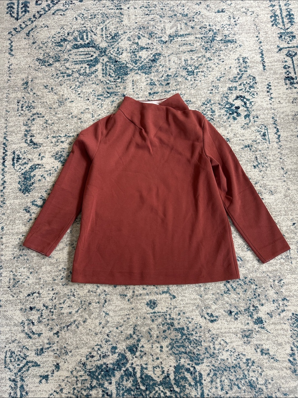 COS Funnel-Neck Scuba Style Sweatshirt-Sz S